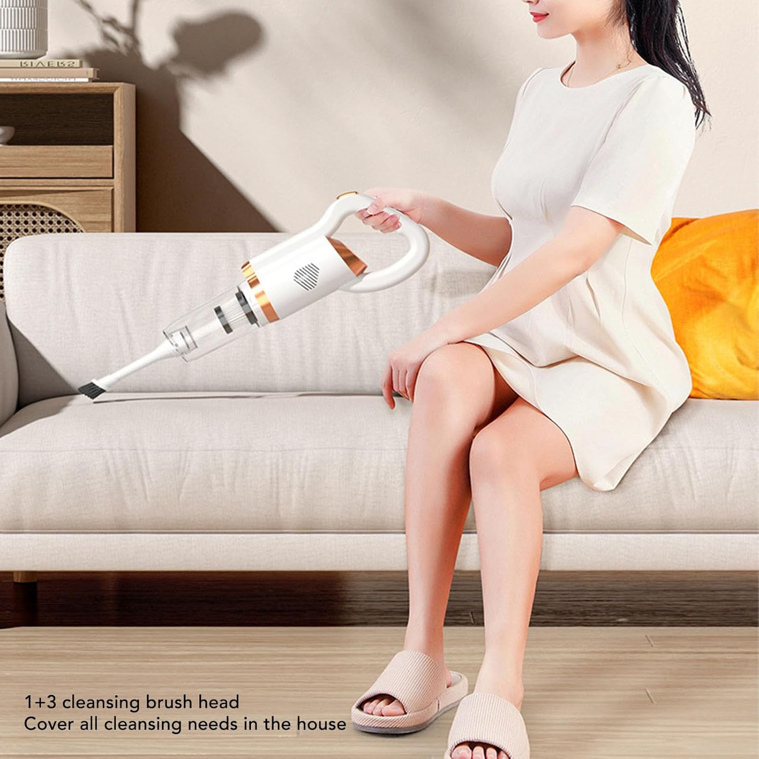 Cordless Handheld Vacuum Cleaner – 10,000Pa Powerful Suction Portable Mini Vacuum for Car & Home