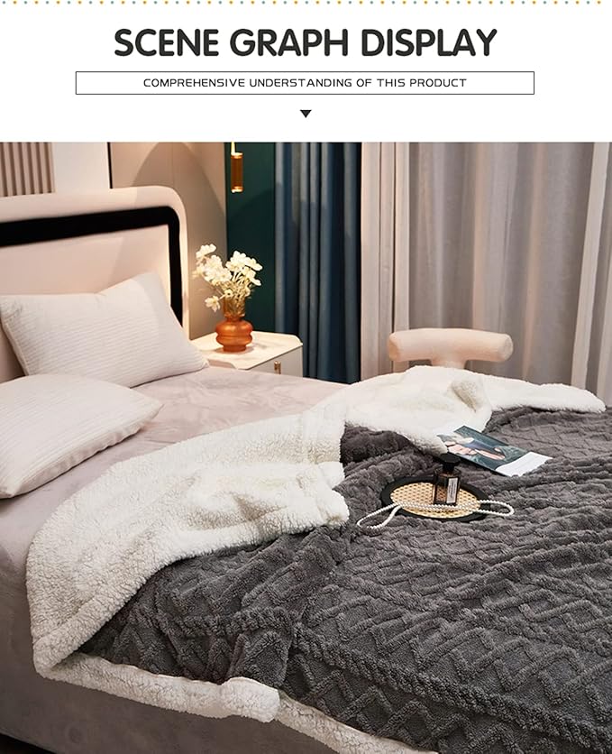 Double-Layer Ultra-Soft Blanket – Grey