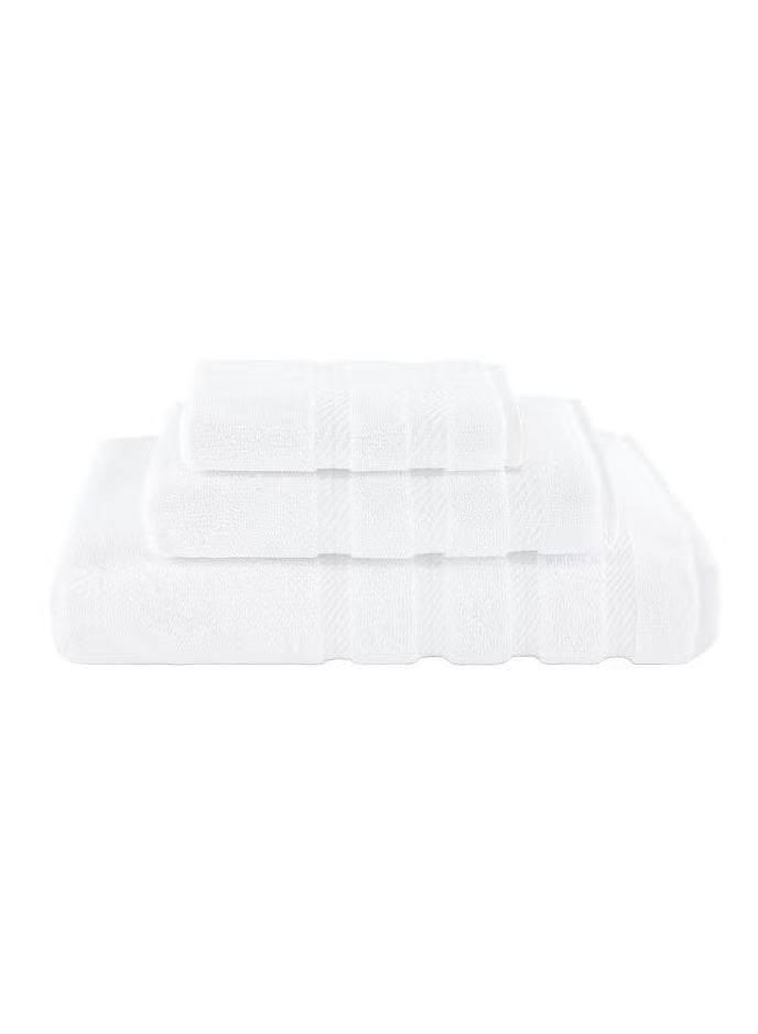 3-Piece Premium Towel Set – White Luxury Cotton 100%