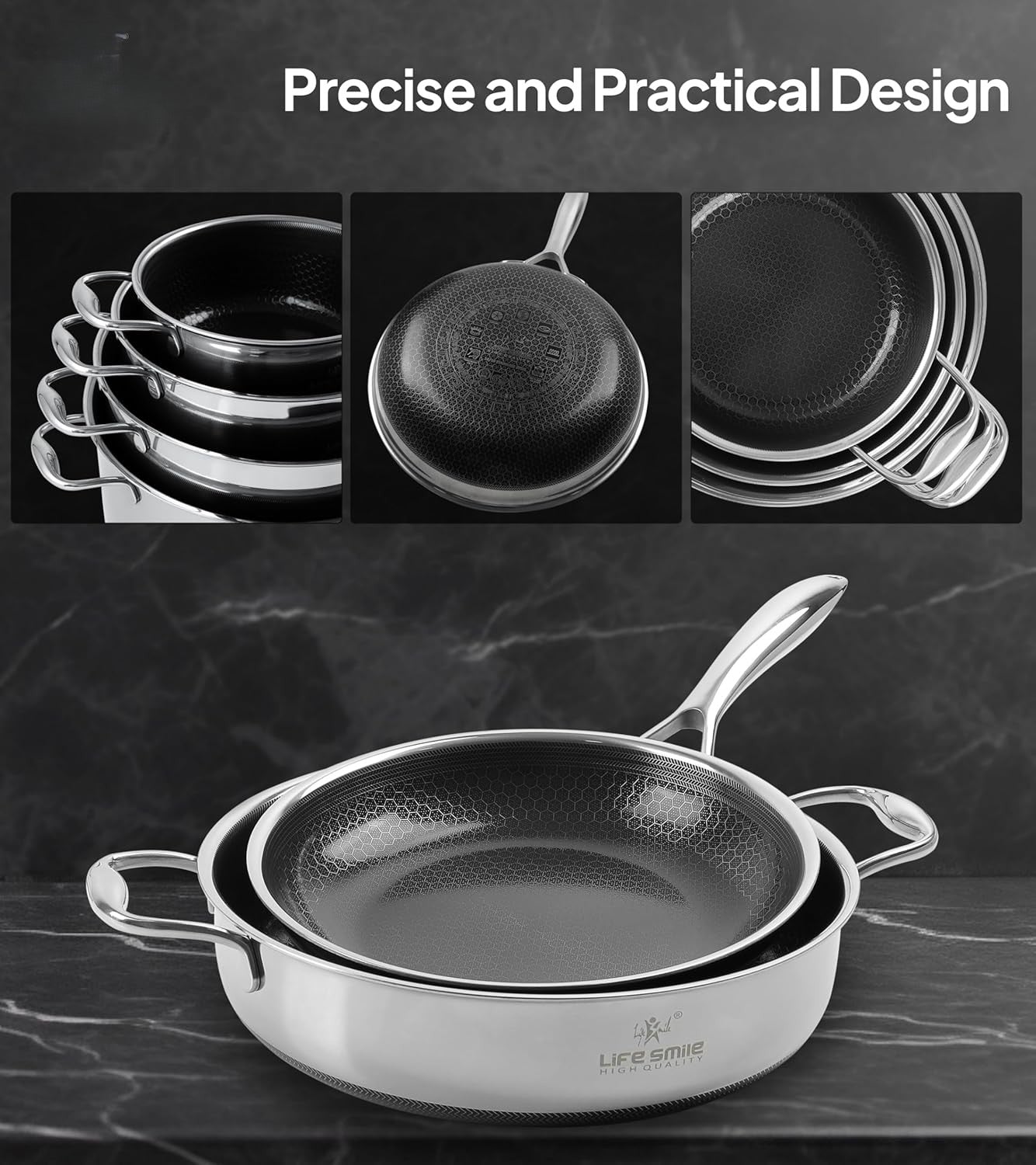 12-Piece Kitchen Cookware Set – Durable Non-Stick & Easy Clean