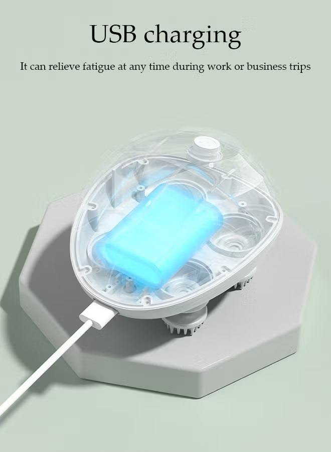 Electric Scalp Massager With 96 Kneading Nodes - Rechargeable