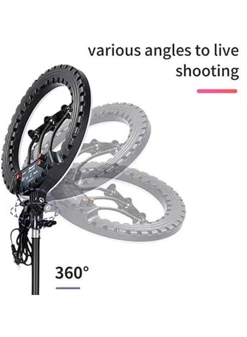 Professional LED Ring Light 21” RL-21 with Remote Control, Tripod & Triple Phone Holder – Perfect Lighting for Photo, Video & Live Streaming