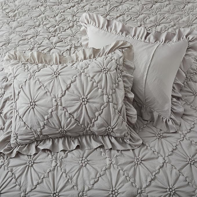 Luxury   6-Piece Bedding Set | 100% Premium Cotton – Light Grey