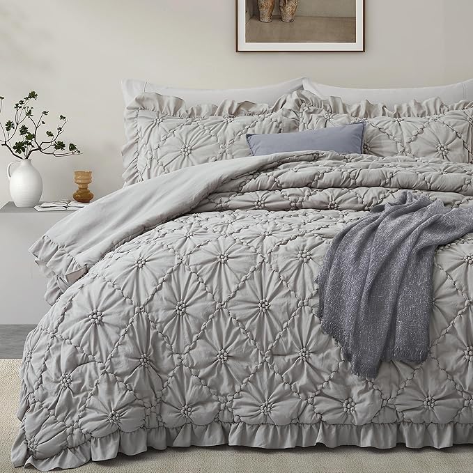 Luxury   6-Piece Bedding Set | 100% Premium Cotton – Light Grey