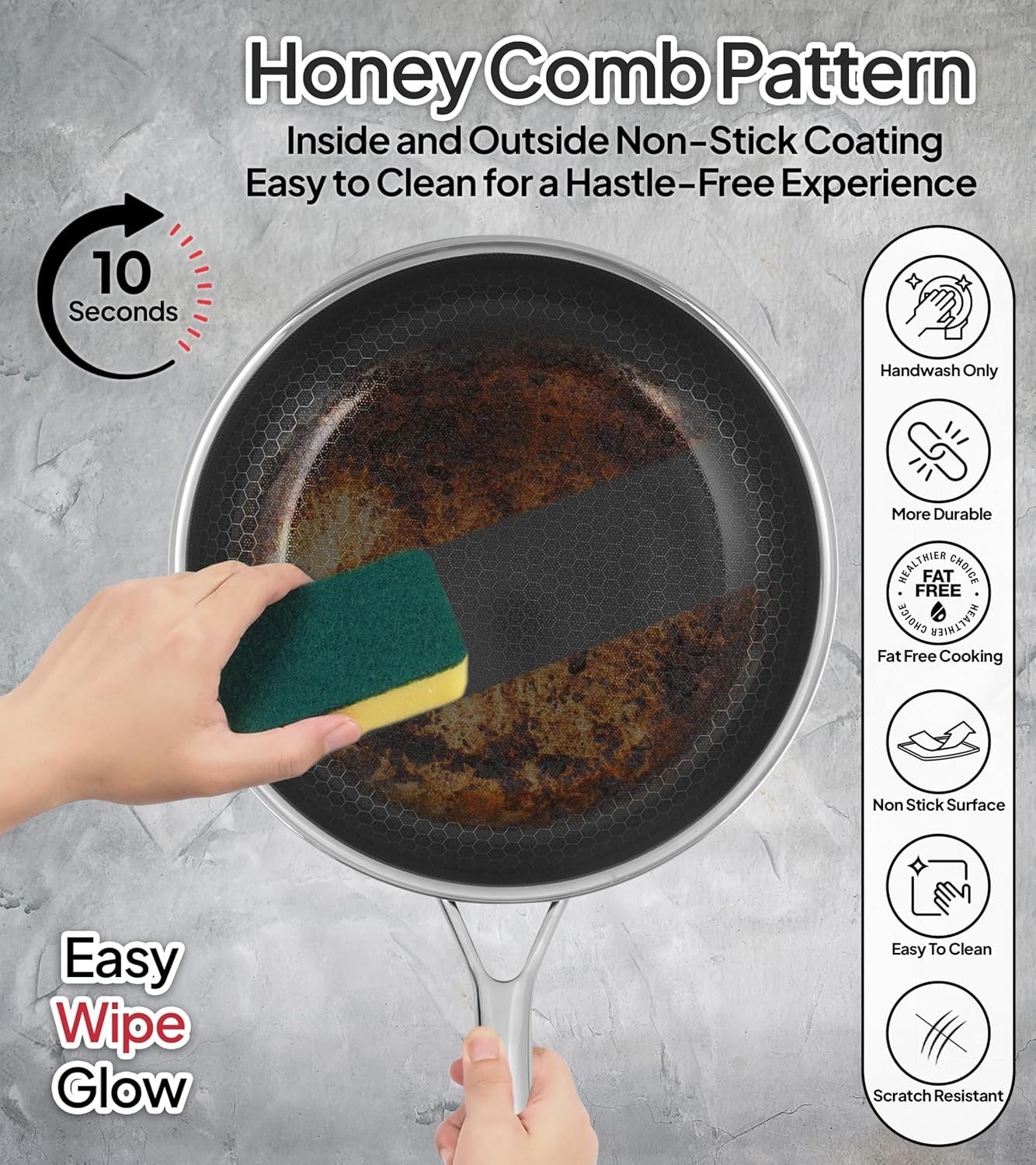 12-Piece Kitchen Cookware Set – Durable Non-Stick & Easy Clean