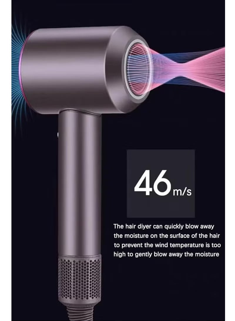 High-Speed Ionic Hair Dryer | 110,000 RPM Fast Drying | 3 Temps + 2 Speeds |