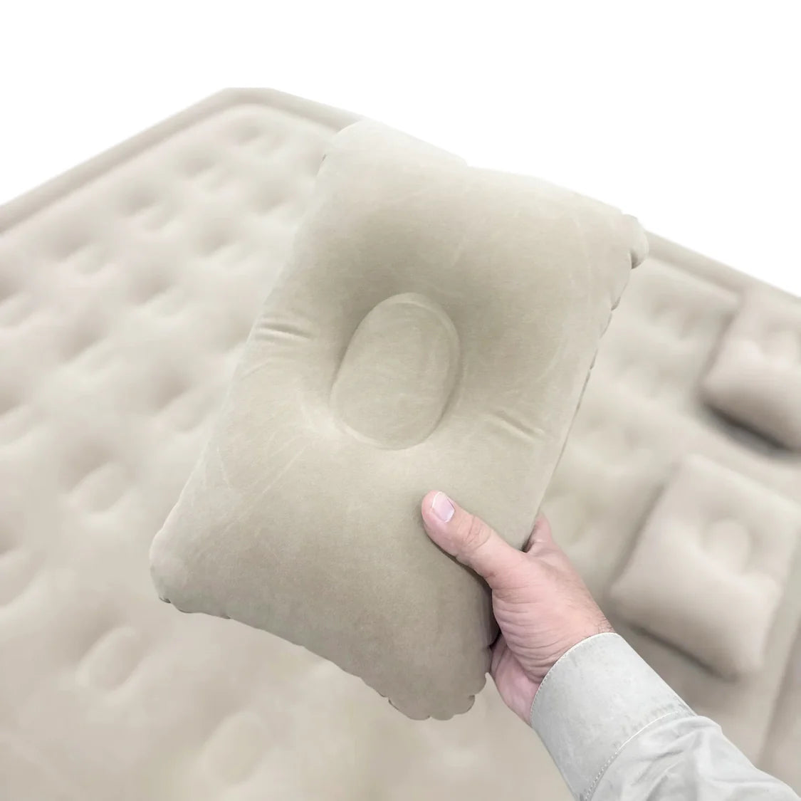 Automatic Inflatable Air Mattress with Built-in Cordless Pump for Camping, Home and Guests