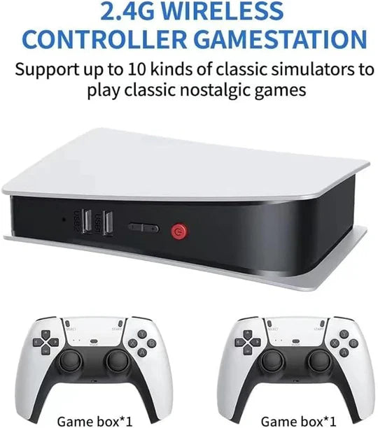 M5 Game Console 2.4GHz Wireless Controller, 4K HD, 15000+ Retro Games