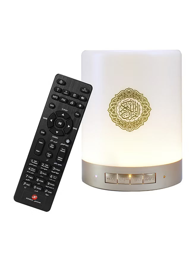 Portable Quran Touch Speaker with Bluetooth & LED Lamp – Colorful Multicolor Light, App Control & Wireless Audio