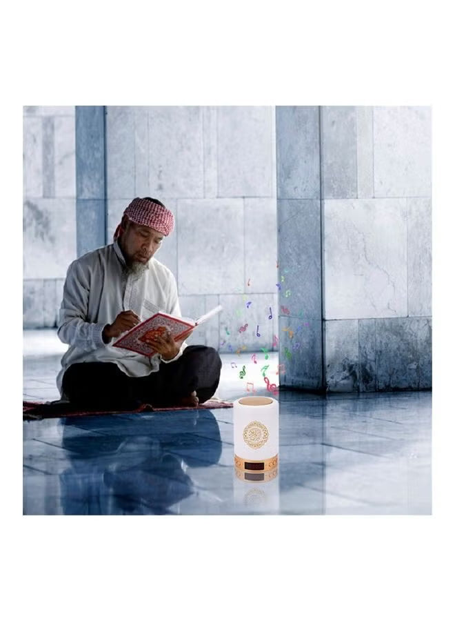 Portable Quran Touch Speaker with Bluetooth & LED Lamp – Colorful Multicolor Light, App Control & Wireless Audio