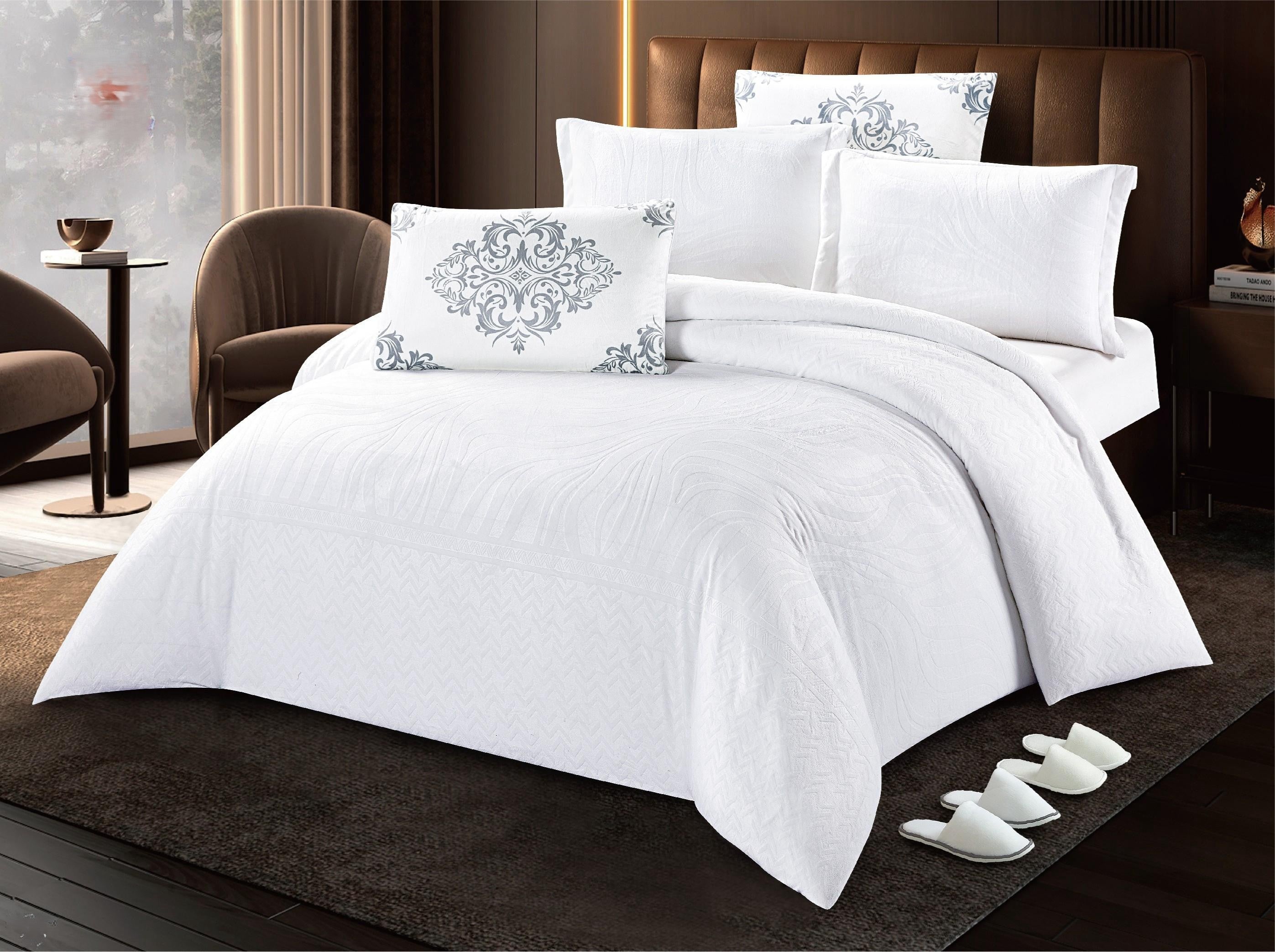 Royal Comfort 10-Piece Super King Bedding Set - White