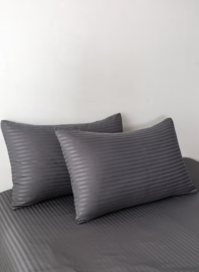 Premium King Size 6-Piece Bedding Set - Dark Grey