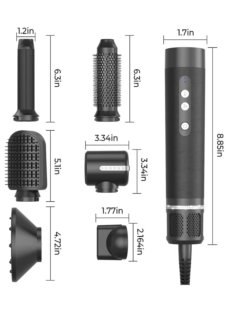 7-in-1 High-Speed Hair Styler & Dryer Brush – 110,000 RPM | Multi-Function Hot Air Brush