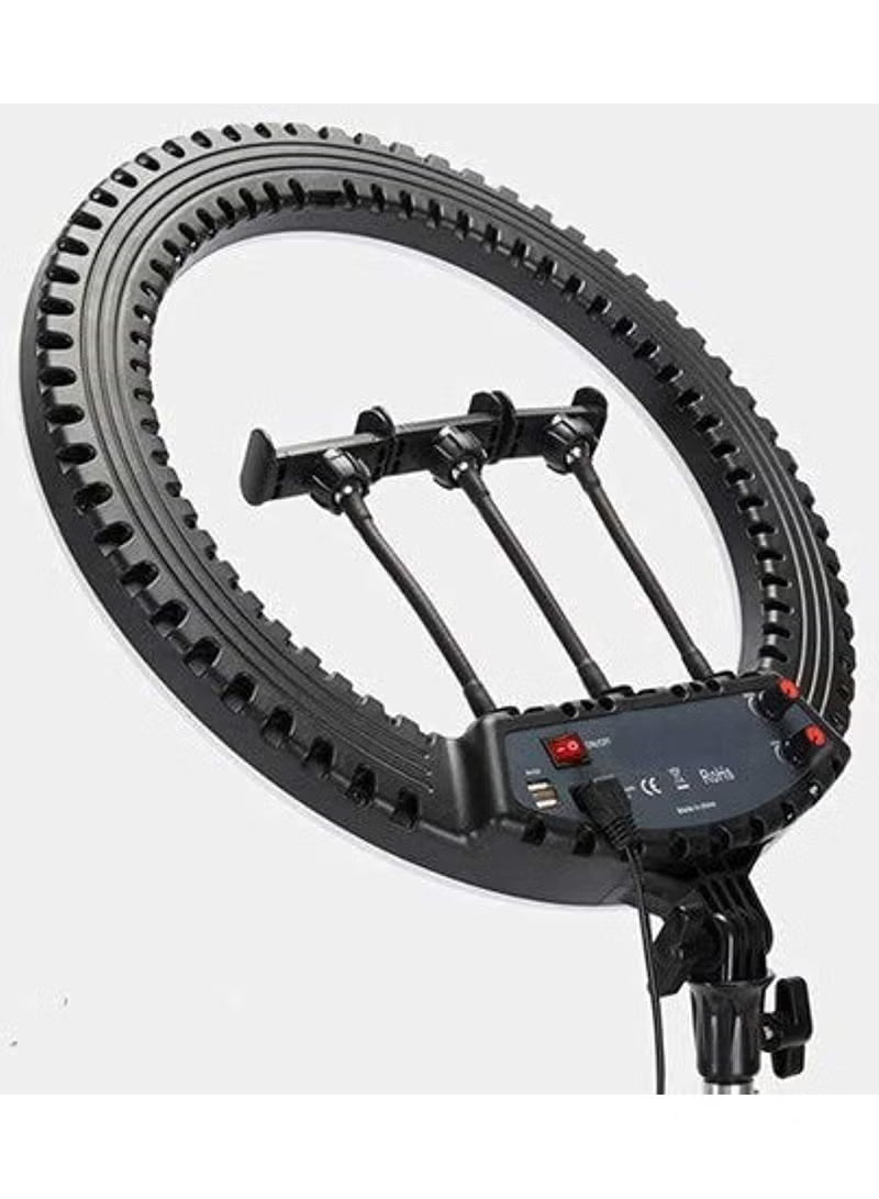 Professional LED Ring Light 18” RL-18 with Remote Control, Tripod & Phone Holder – Ideal Lighting for Photo, Video & Live Streaming