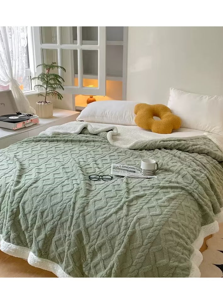 Double-Layer Ultra-Soft Blanket – Green