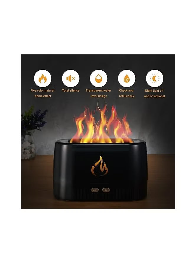 Flame Aroma Diffuser – Mist Atomizer with Auto-Off