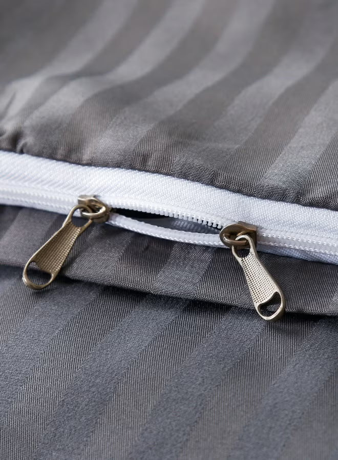 Premium King Size 6-Piece Bedding Set - Dark Grey