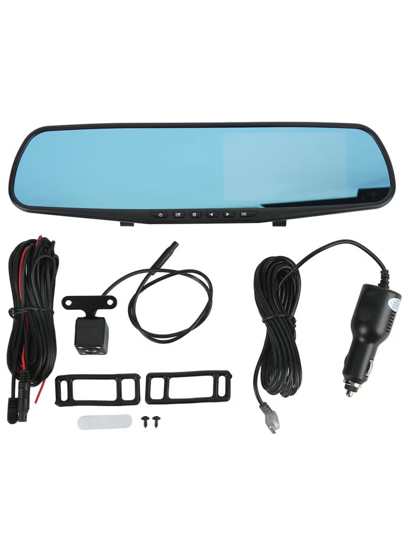2-Way Mirror Dash Cam – Front & Rear, Night Vision