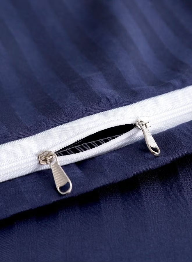 Premium King Size 6-Piece Bedding Set - Dark Blue