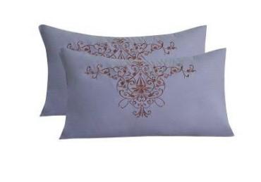 Luxury Comforter Set – 6PCS  - BLUE - 100% Premium Cotton Fabric