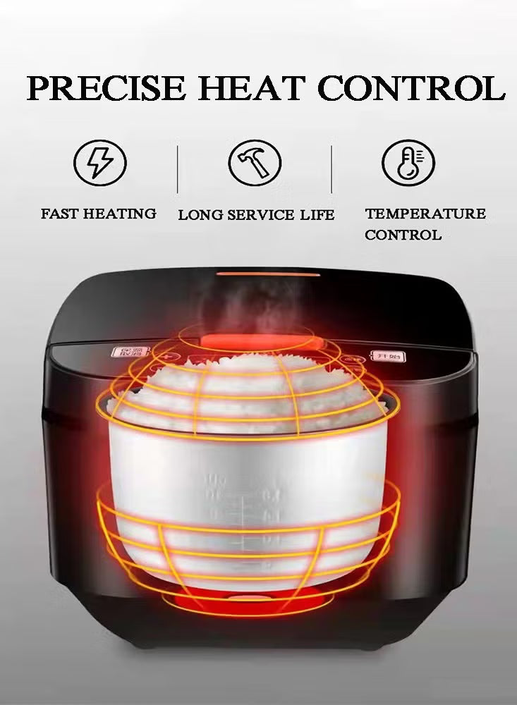 Programmable Electric Rice Cooker 5 L – Multi-Function Cooker for Perfect Rice & Meals