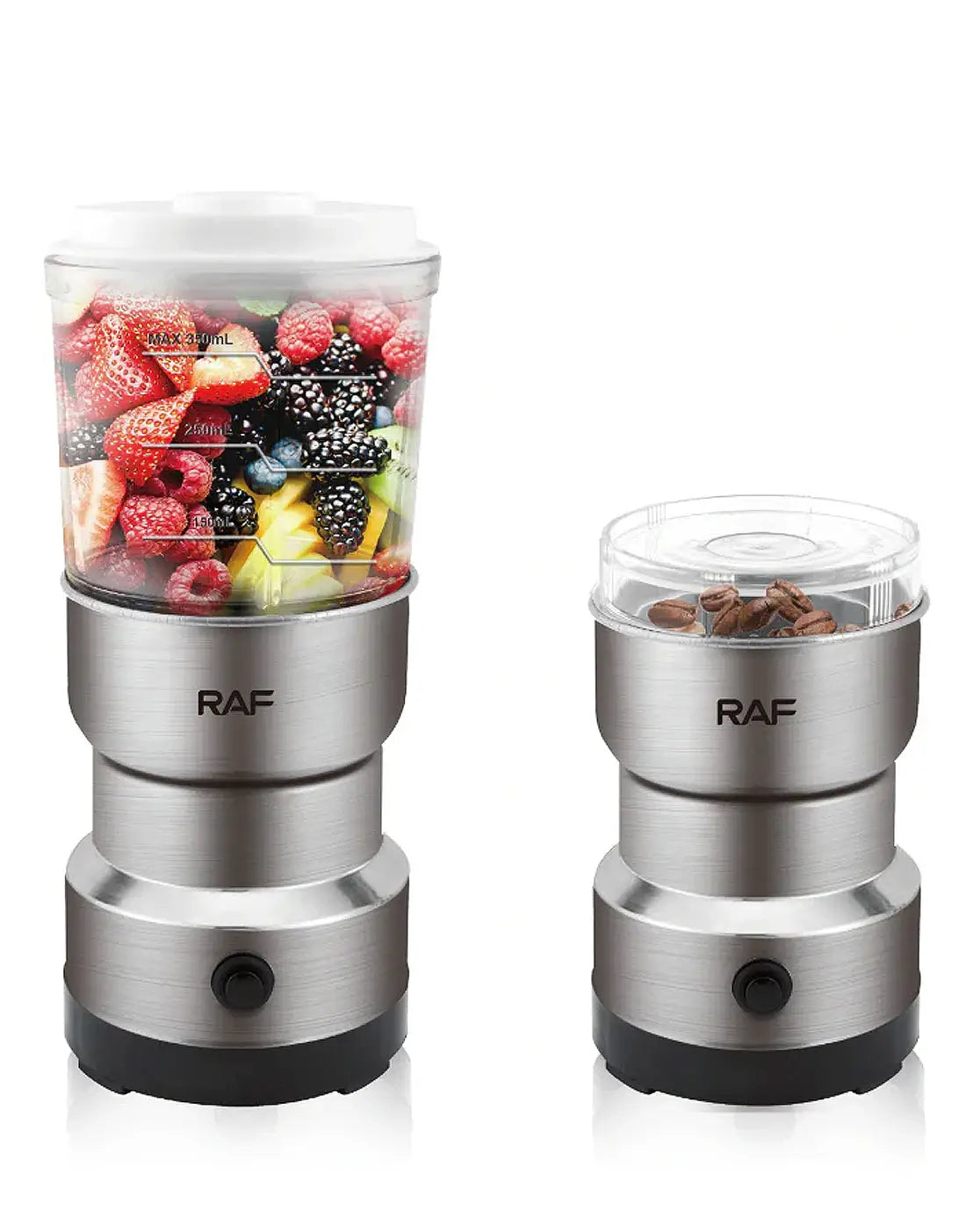RAF 2 in 1 Mini Electric Juicer Blender & Coffee Grinder