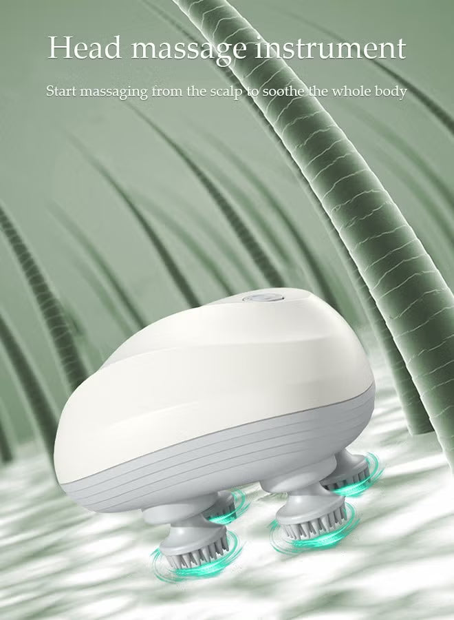 Electric Scalp Massager With 96 Kneading Nodes - Rechargeable