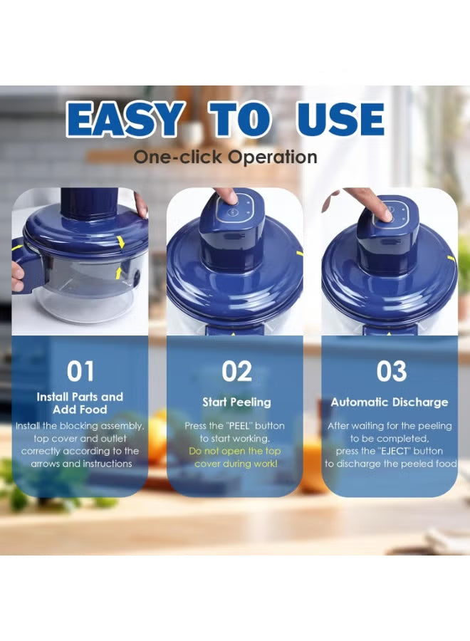 Electric  Peeler | Automatic Peeler for Fruits & Veggies | Fast, Powerful, Easy to Clean & Compact Kitchen Tool